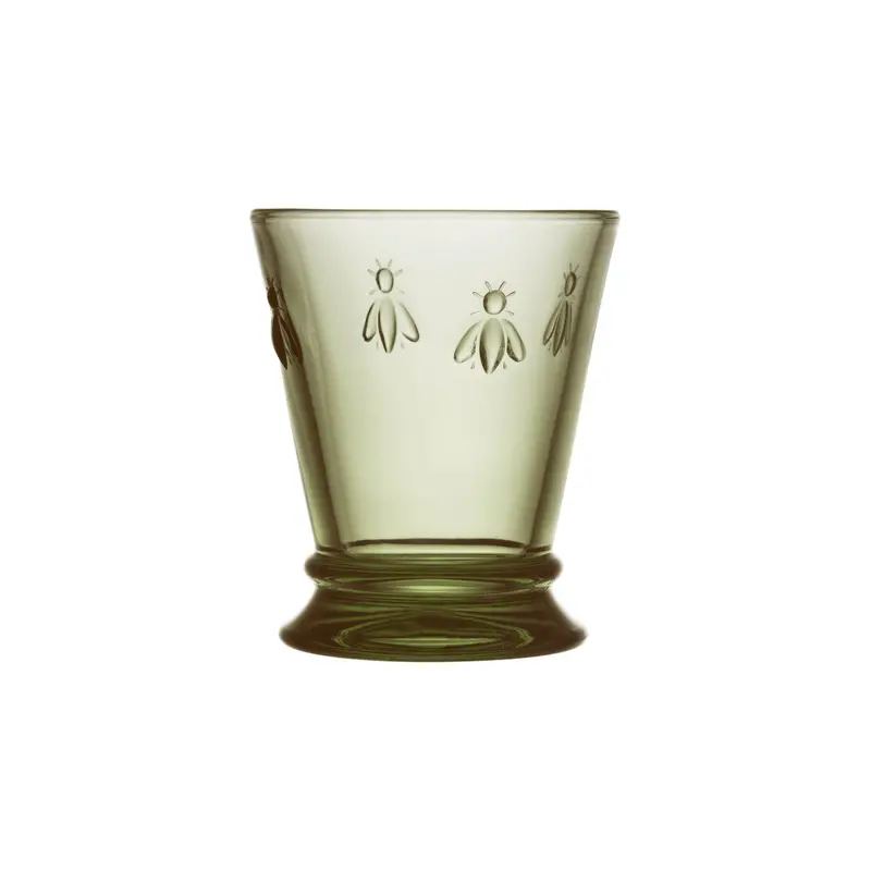 La Rochere Bee Short Tumbler – Olive Green Glass, 260Ml 1