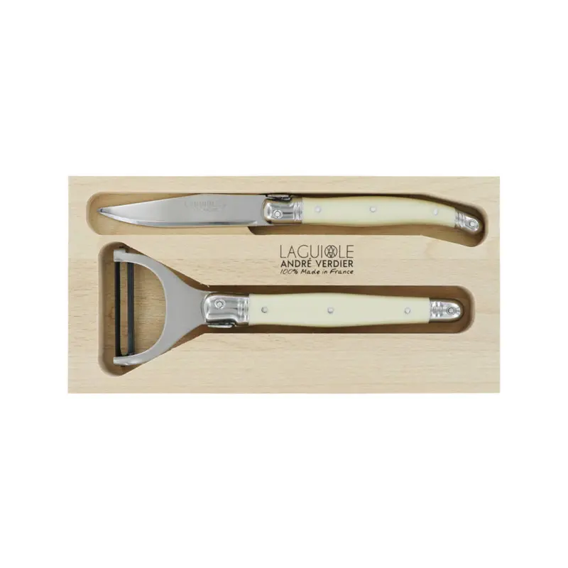 Laguiole André Verdier 2-Piece Culinary Prep Set – Chef’S Knife & Paring Knife 1