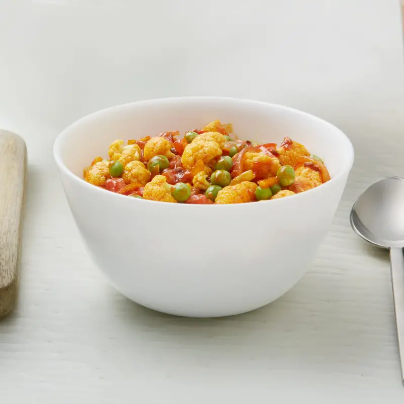 Larah White Mixing And Serving Bowl – 750Ml Borosilicate Glass 1
