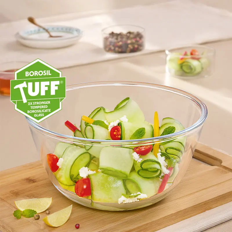 Large 1.3L Glass Mixing And Serving Bowl 1