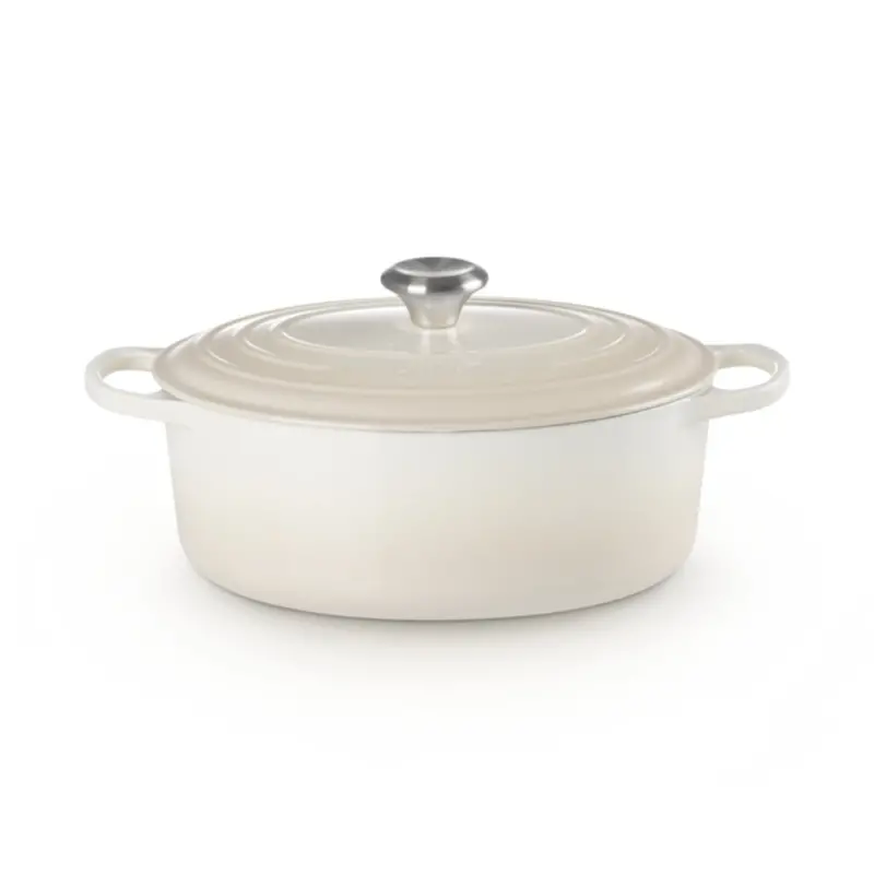Le Creuset Signature Oval French Oven – Meringue, 27 Cm (4.1 L) 1