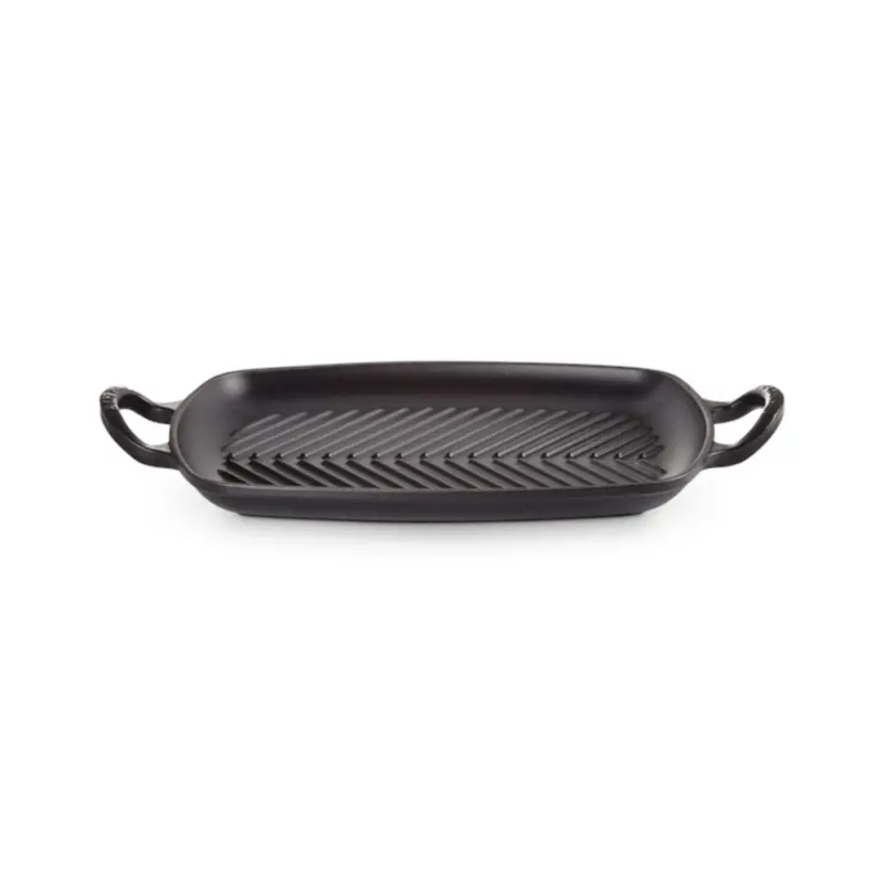 Le Creuset Signature Rectangular Grill Pan – 30 X 26 Cm, Satin Black 1