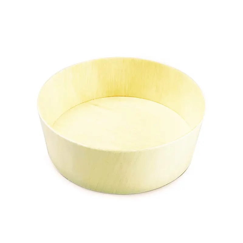 Lidless Wooden Round Bento Box – 5.1" Diameter, 300 Per Case 1
