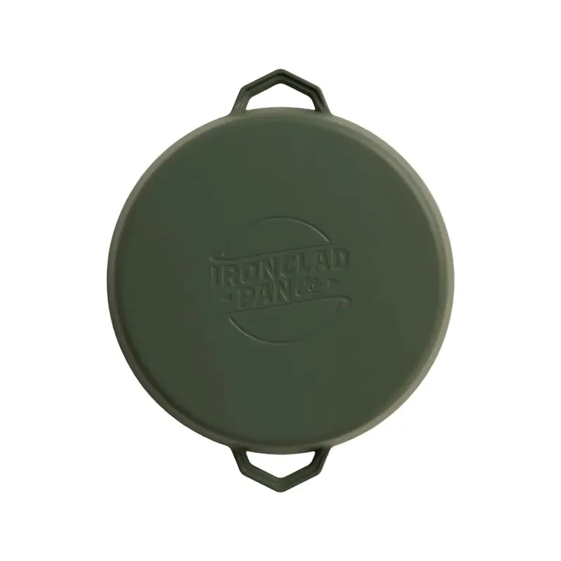 Lil Legacy Grande Olive Leaf Enamel Pan – 36Cm Statement Cast Iron Cookware 1