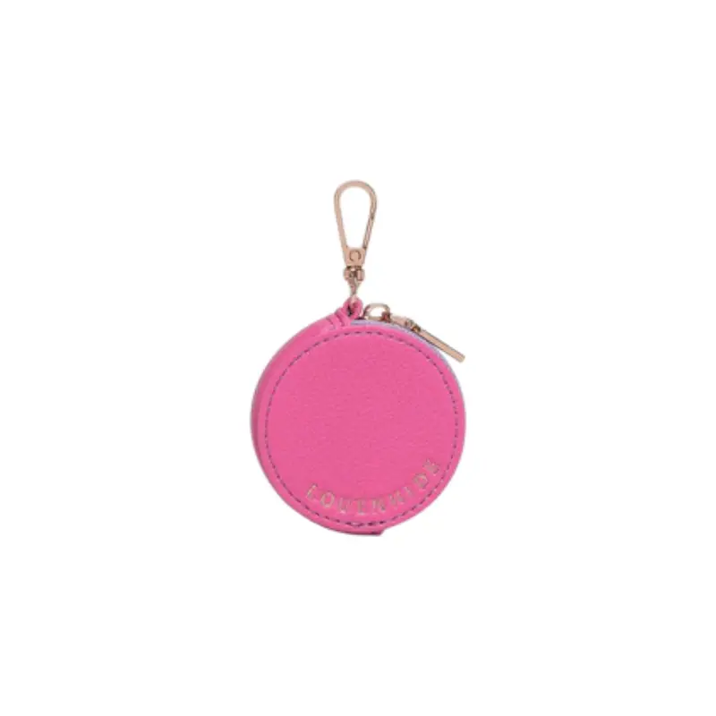 Louenhide Airlie Hot Pink Leather Bag Charm – Compact Stylish Accessory 1