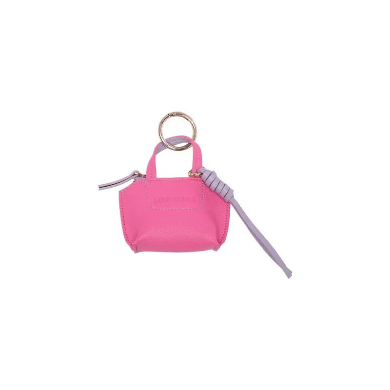 Louenhide Gina Hot Pink Leather Bag Charm – Lightweight & Chic 1