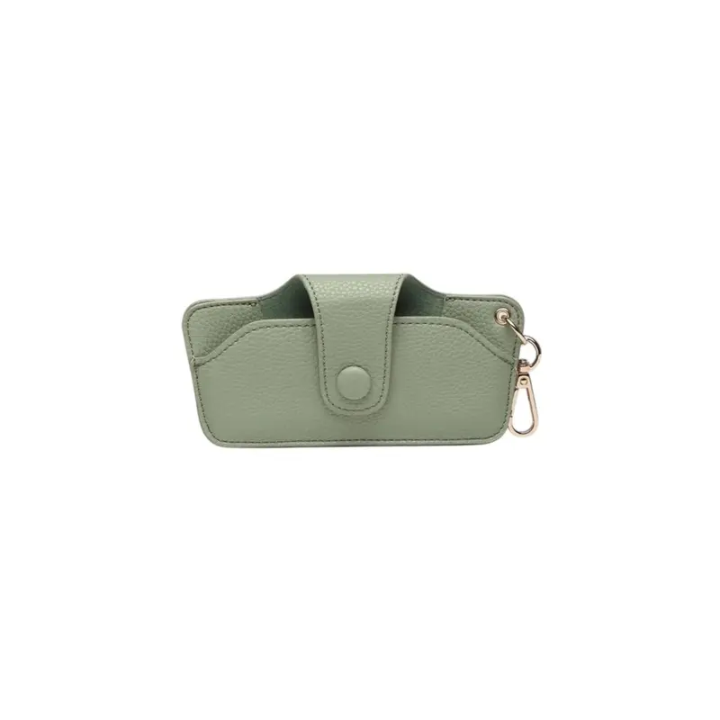 Louenhide Skittle-Style Sunglass Case – Sage Green Leatherette 1