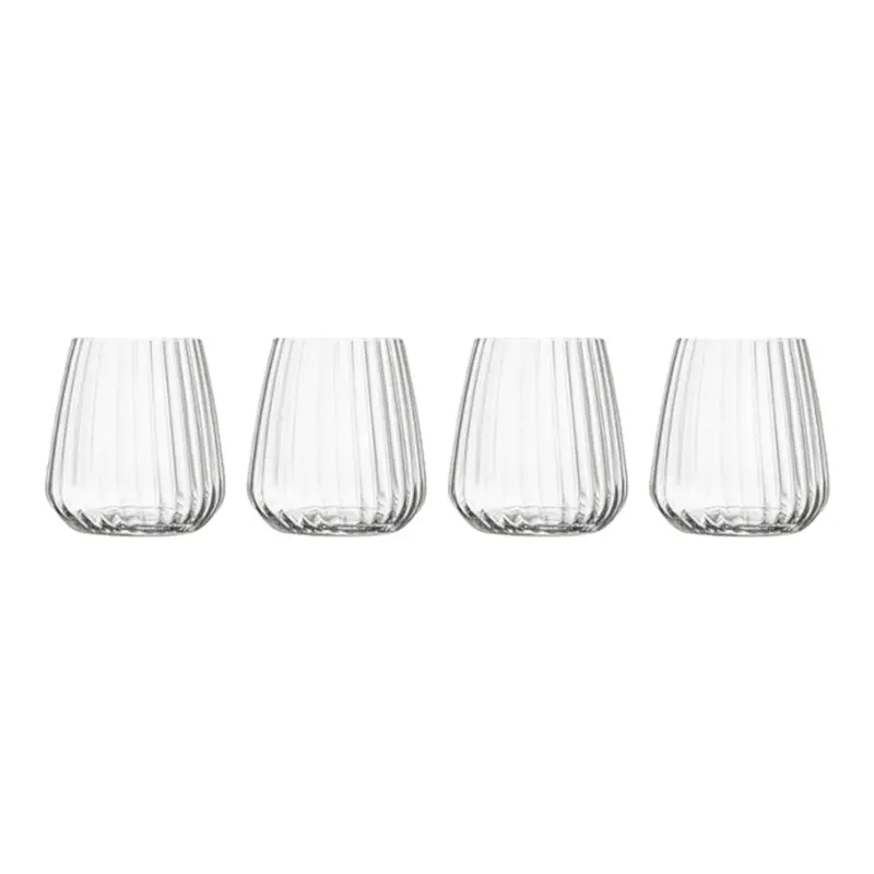 Luigi Bormioli Optica 450Ml Tumbler Set (4 Pcs) – Crystal-Clear Glass 1