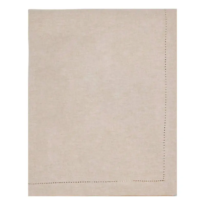 Madras Link Jetty Oatmeal Tablecloth – 180 X 280Cm Premium Linen Blend 1