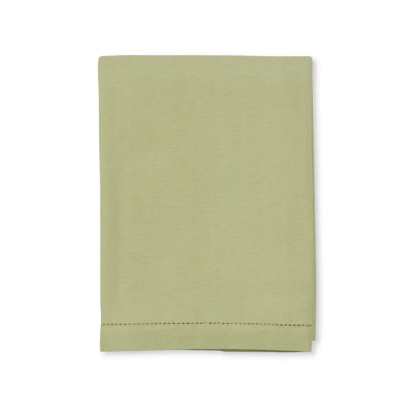 Madras Link Jetty Tablecloth – Matcha Green, 150 × 230 Cm Linen-Blend 1
