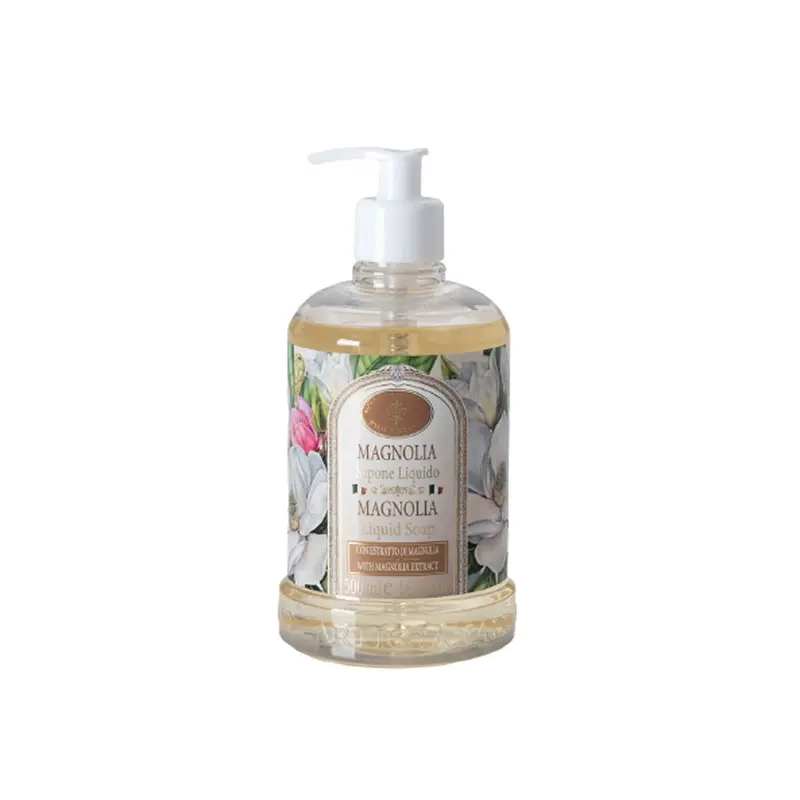 Magnolia Liquid Hand Soap – 500Ml Botanical Blend By Saponificio Artigianale Fiorentino 1