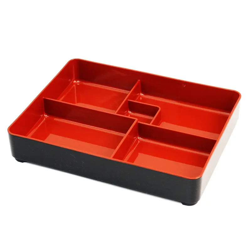 Maiko-Style Compact Bento Platter – 10.8" X 8.25" Japanese-Inspired Layout 1