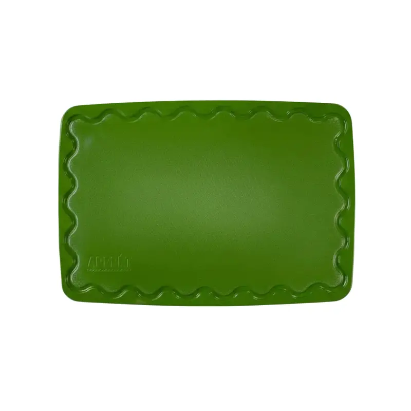 Maison Appret Natural Rice Husk Chopping Surface – Mint Green, 40 × 28 Cm 1