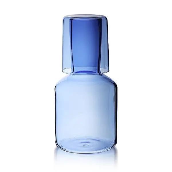 Maison Balzac J’Ai Soif Azure Glass Carafe Set – Elegant Serving Duo 1