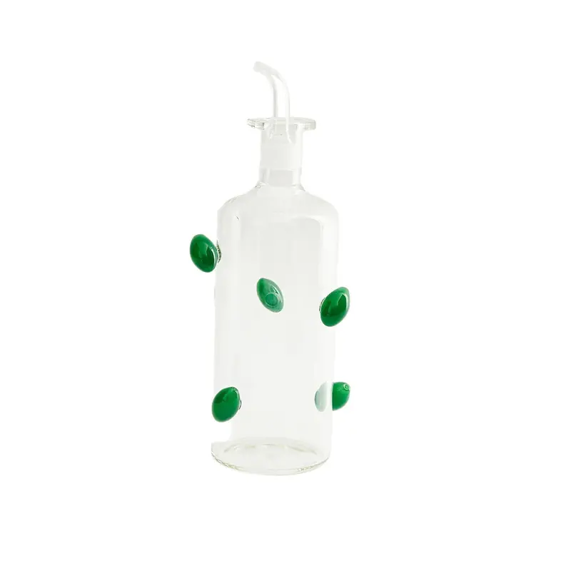 Maison Balzac The Olive Glass Bottle – Decorative Storage Or Perfume Vessel 1