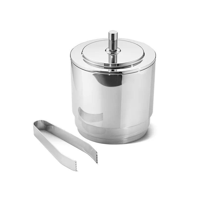 Manhattan Insulated Ice Bucket With Integrated Tongs 1