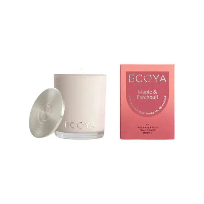 Maple & Patchouli Mini Soy Candle – 80G Luxury Scent By Ecoya 1