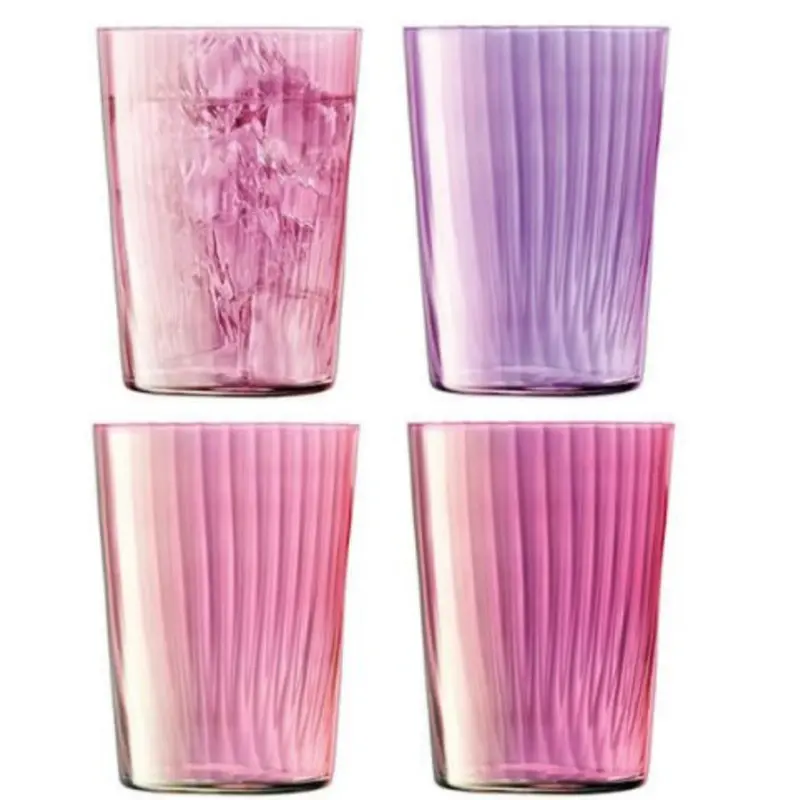 Mauve-Colored Gems Longdrink Tumbler Set (4 Pcs) 1