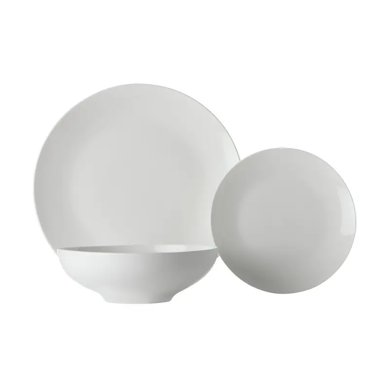Maxwell & Williams White Basics Tribeca 18-Piece Coupe Dinnerware Set 1