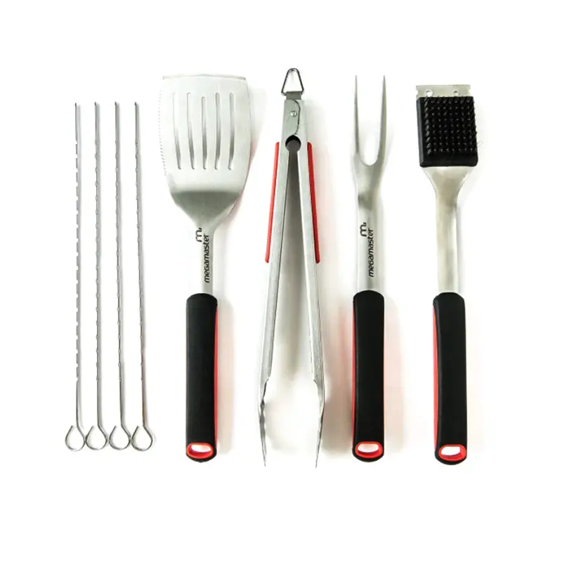 Megamaster 8-Piece Stainless Steel Bbq Tool Set With Carry Case (530-0094P) 1