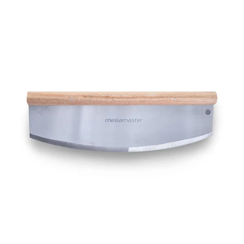 Megamaster Ergonomic Rocker-Style Stainless Steel Pizza Cutter (530-0049P) 1