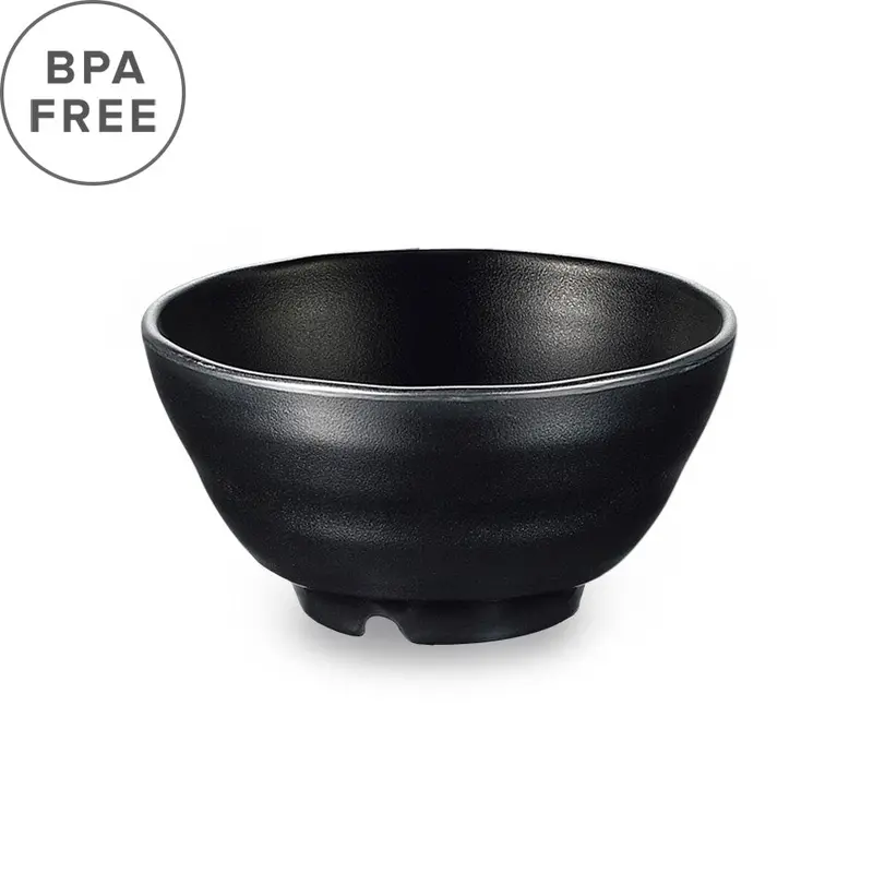 Melamine Black Grainy Donburi Bowl – 33 Fl Oz (975Ml), 6.6" Diameter 1
