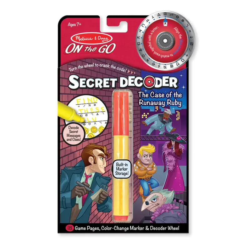 Melissa & Doug Runaway Ruby Secret Decoder Book – Interactive Mystery Adventure 1