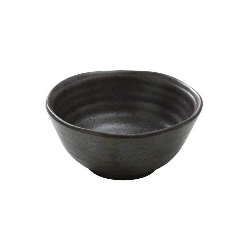 Metallic Gray Speckled Porcelain Soup Bowl – 8 Fl Oz, 4.5" Diameter 1