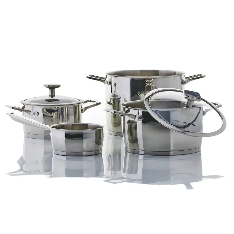 Moneta Accordo Inox Cookware Set – 6-Piece Stainless Steel Collection 1