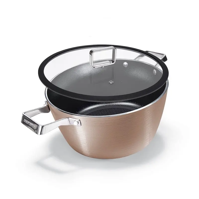 Moneta Rose Gold Diamant Saucepan – Diamond-Infused Scratch-Resistant Surface 1
