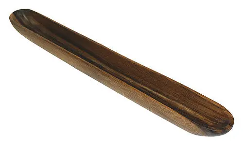 Mountain Woods Dark Brown Acacia Olive & Nut Canoe Tray – 16 Inch Handcrafted Serving Boat 1