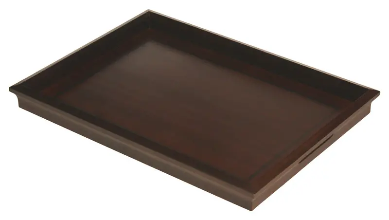 Mountain Woods Luxury Wooden Ottoman Serving Tray – 22" X 16" Rustic Hardwood Accent Piece 1