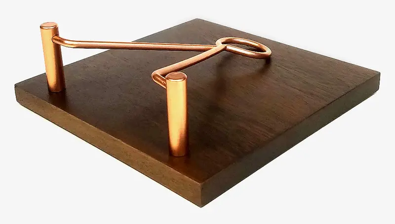 Mountain Woods Wooden Napkin Holder With Copper-Tone Metal Frame 1