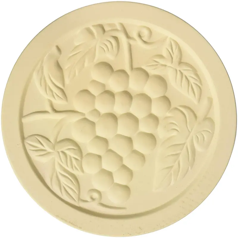 Mountainstone Grape-Shaped Absorbent Stone Trivets (Set Of 2), Ivory 1