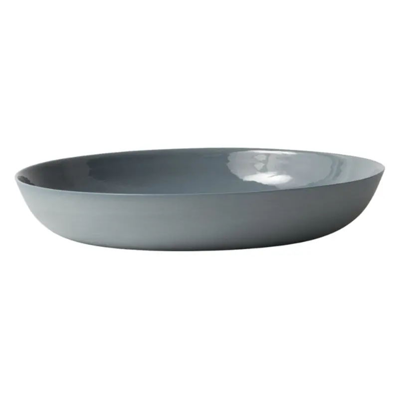 Mud Australia Large Steel Pebble Bowl – 34Cm Statement Ceramic Serving Bowl 1