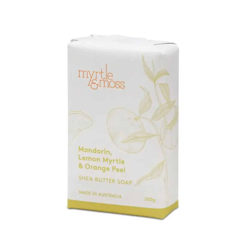 Myrtle And Moss Citrus & Lemon Myrtle Shea Butter Soap 1