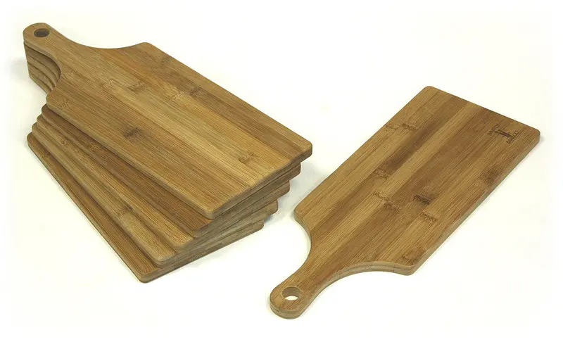Napa Paddle Board Set – Simply Bamboo 6-Piece Wooden Serving & Prep Collection (16.63 Inches) 1