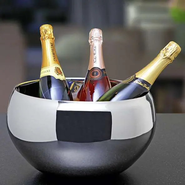 Nizza Elegant Champagne Bucket – Sleek Stainless Steel Design 1