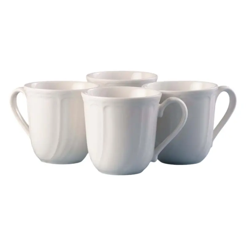 Noritake Baroque White & Ivory Porcelain Mug Set – 4 X 325Ml 1