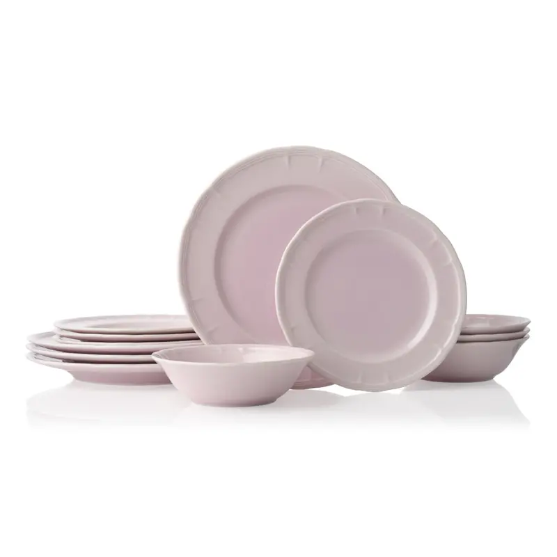 Noritake Provence 12-Piece Rose-Tone Dinner Set 1
