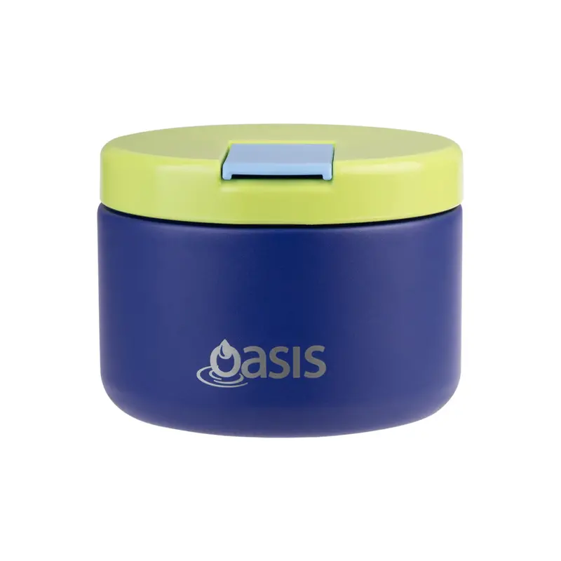 Oasis Peacock Blue Double-Wall Stainless Steel Food Flask – 300Ml Insulated Container 1
