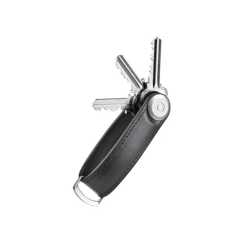 Orbitkey Black Hybrid Leather Key Organizer – Slim & Durable 1