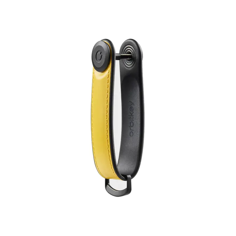 Orbitkey Hybrid Leather Key Organizer – Solar Yellow Edition 1