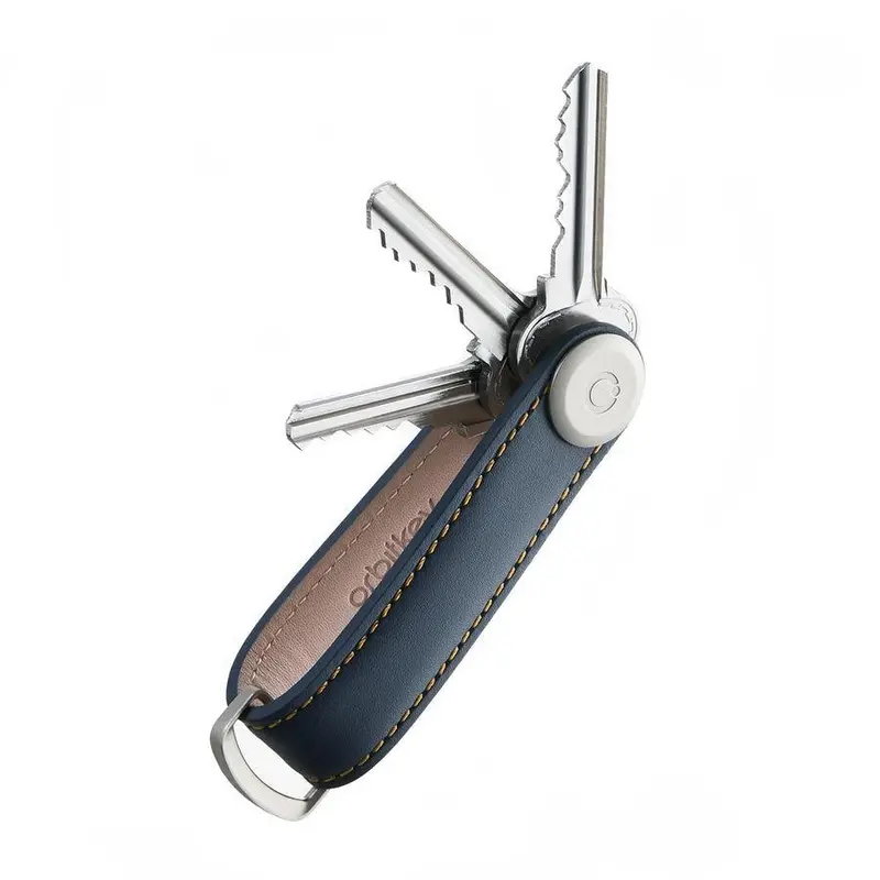 Orbitkey Navy Leather Key Organizer – Minimalist Design 1