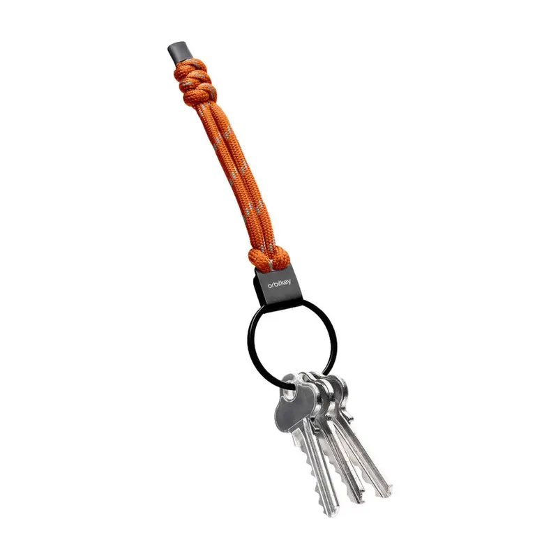 Orbitkey Urban Loop Key Organizer – Tangerine Anodized Aluminum 1