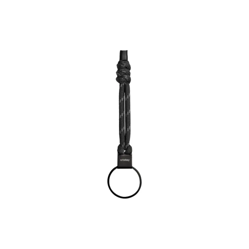Orbitkey Urban Loop Minimalist Keychain In Matte Black 1