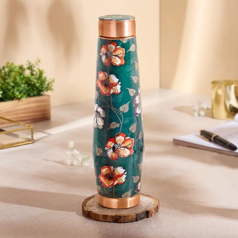 Orro-Clara Pure Copper Drinking Bottle – Handcrafted & Anti-Microbial 1