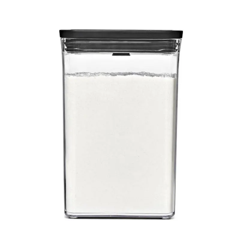 Oxo Pop 2.0 Airtight Square Canister – Medium Size, Matte Black Finish 1