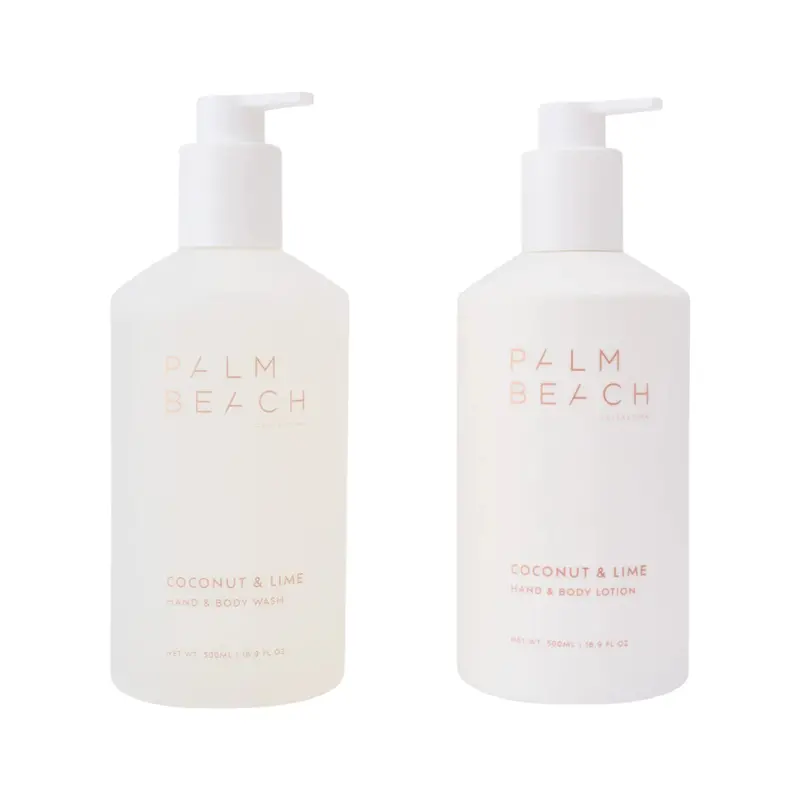 Palm Beach Coconut & Lime Hand And Body Wash Set With Matching Lotion 1
