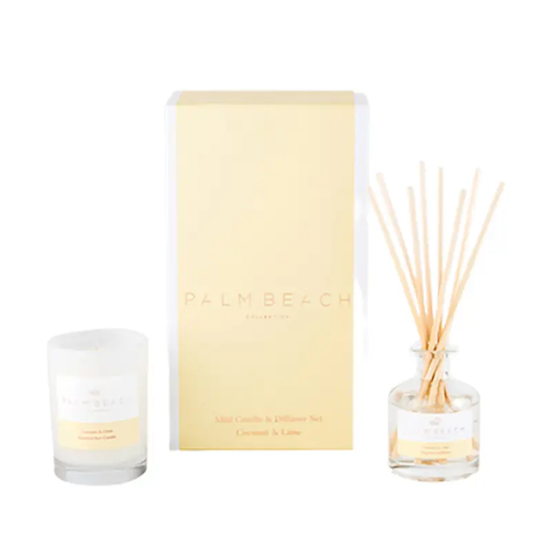 Palm Beach Collection Coconut & Lime Mini Candle And Diffuser Bundle 1